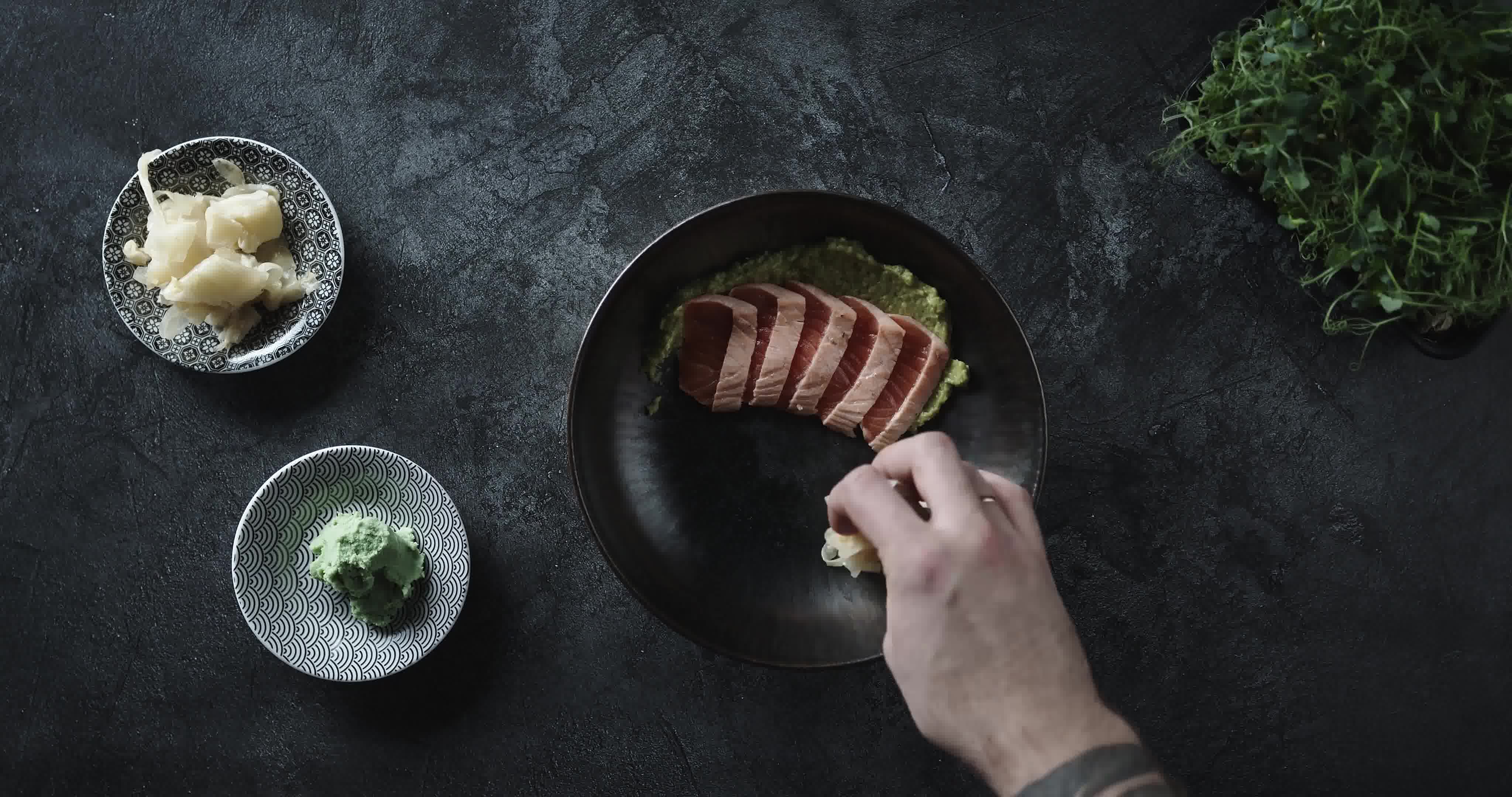 Professional kitchen operations with chefs at work